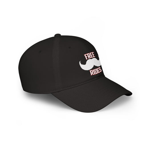Mustache Rides Low Profile Baseball Cap