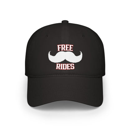 Mustache Rides Low Profile Baseball Cap