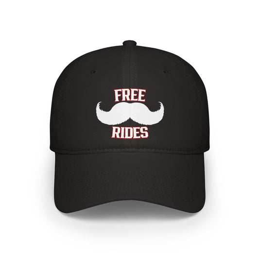 Mustache Rides Low Profile Baseball Cap