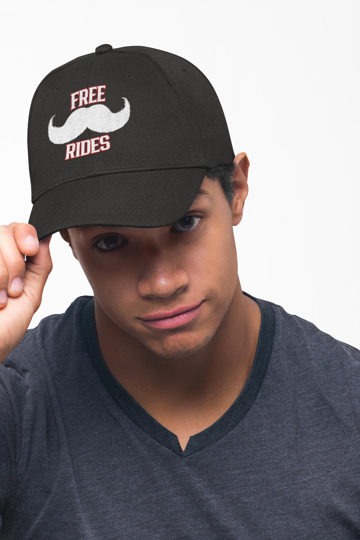 Mustache Rides Low Profile Baseball Cap