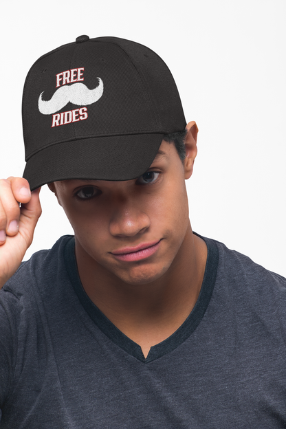 Mustache Rides Low Profile Baseball Cap
